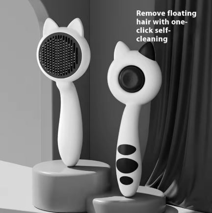 Self-Cleaning Pet Grooming Brush